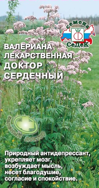 Семена - Пряность Валериана Доктор Сердечный (Лекарственная) 0,05 г - 2 пакета